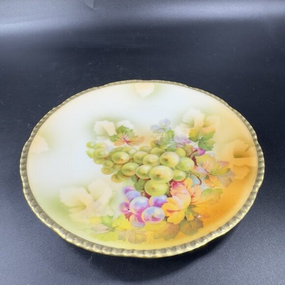 Royal Rudolstadt Prussia Porcelain Hand Painted Dish Plate Antique 6inch Set 4 - Picture 9 of 13